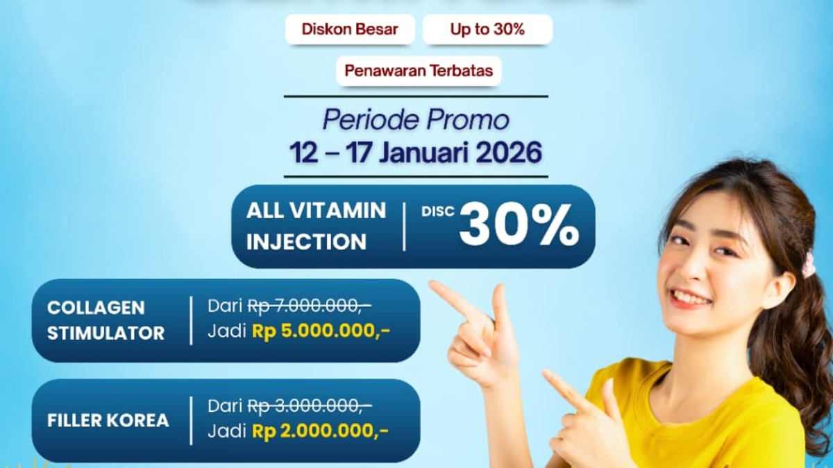 promo seminggu dari klinik kecantikan Bianca